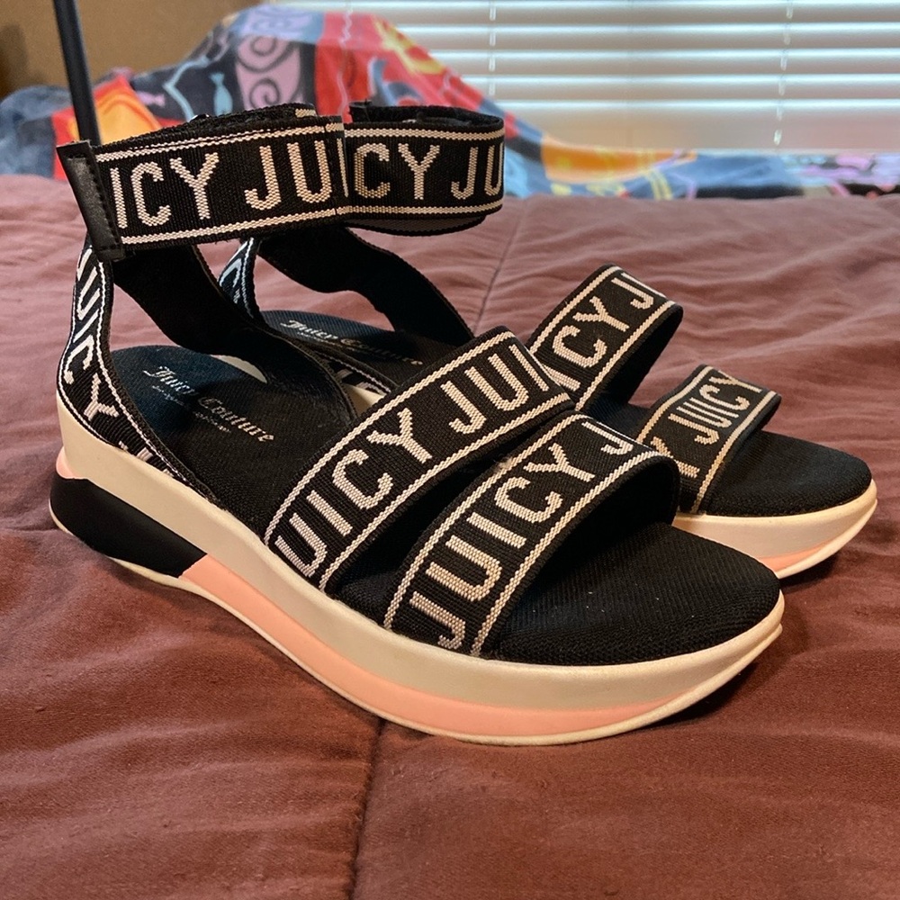Platform Sandals by Juicy Couture Brand, GUC! - Picture 1 of 16
